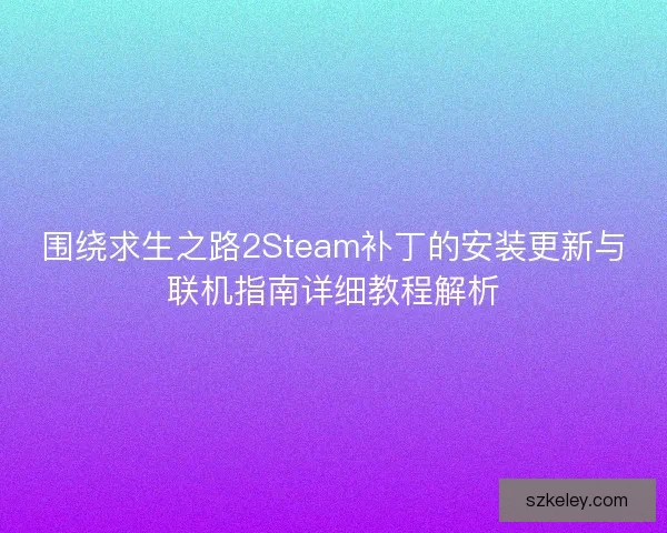 围绕求生之路2Steam补丁的安装更新与联机指南详细教程解析